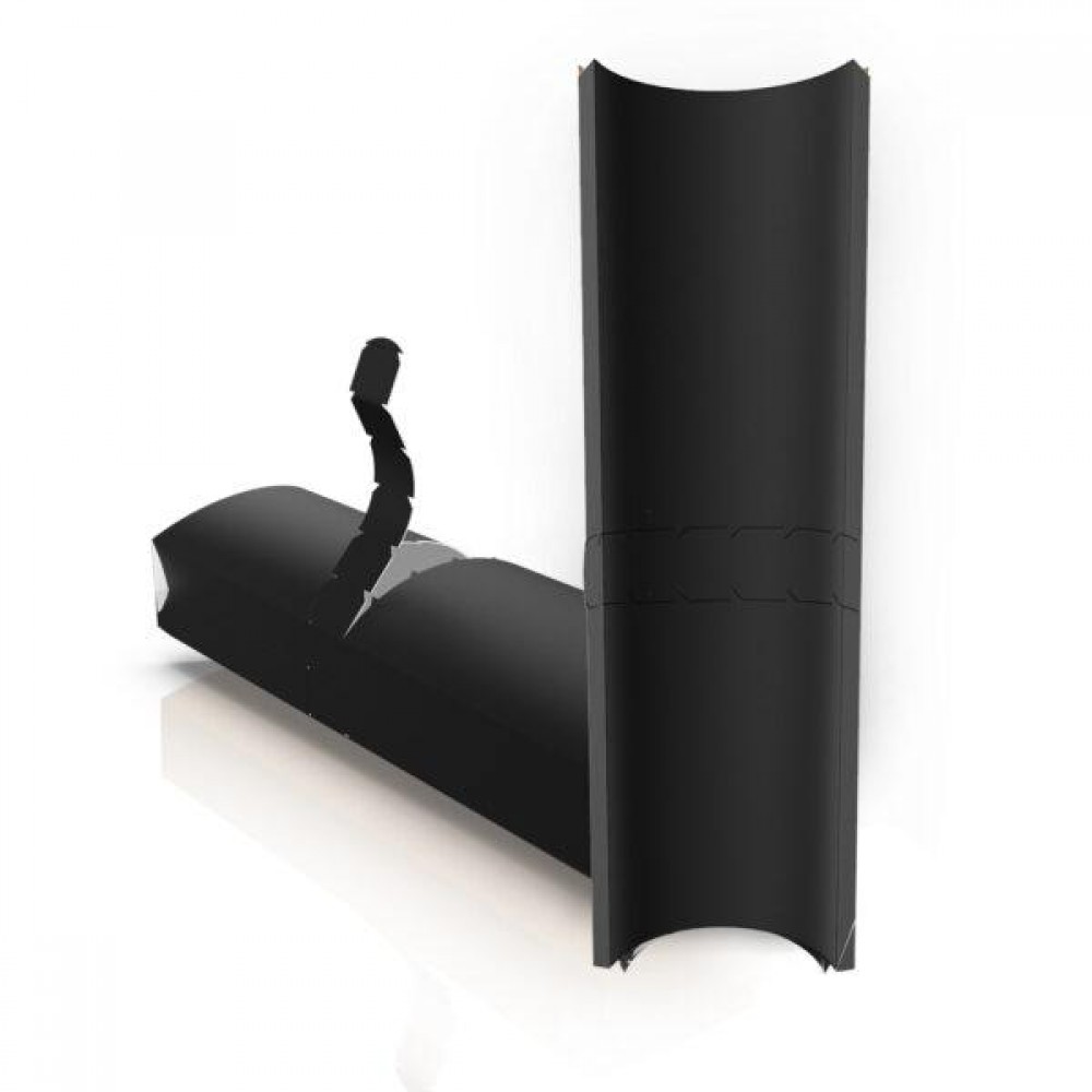 Картонная упаковка для шаурмы, бурито, хот-догов. Черная