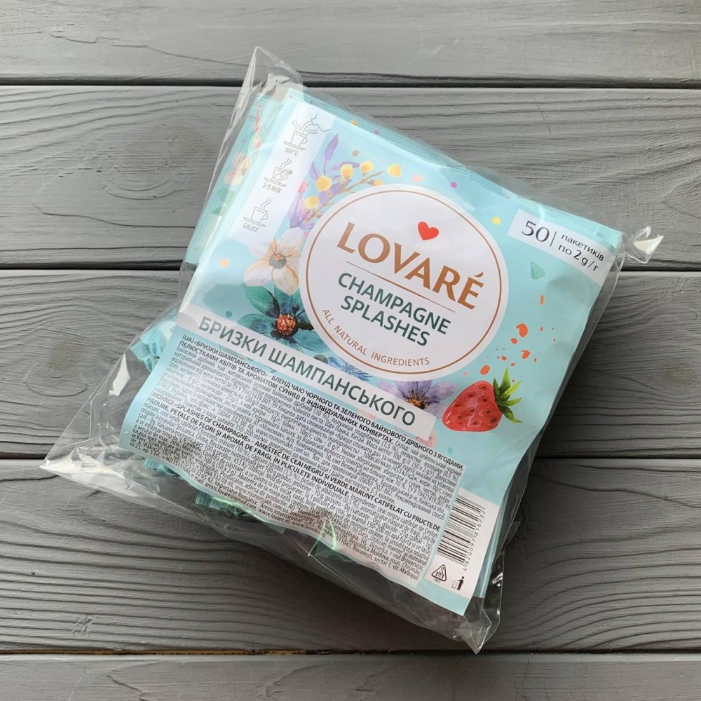 Чай Lovare Брызги Шампанского 50*2г