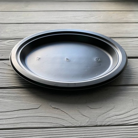 Тарелка овальная 260мм Премиум Черная PS (50/600)