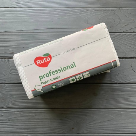 Полотенца бумажные в листах "Ruta" Professional V - сложение 2 слой белые (150шт/уп|20уп/ящ)