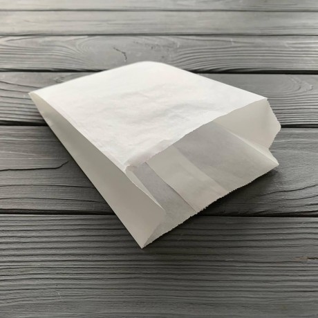 Пакет саше білий 170х100х50 мм 189Ф (жиростійкий преміум)