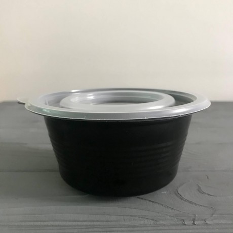 Супник з кришкою чорний ПП 500мл (800шт/ящ)