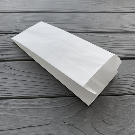 Пакет саше белый 230х90х50мм 208Ф (средней жиростойкости)