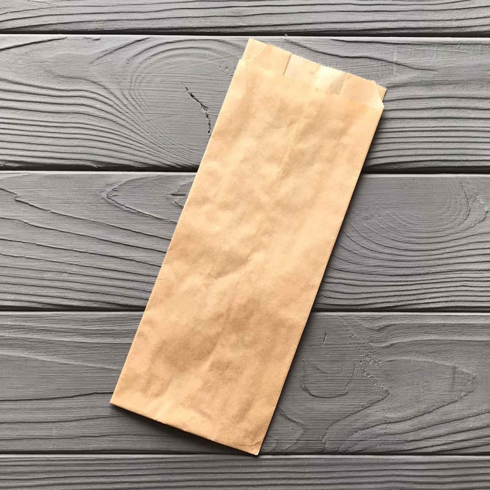 Пакет саше коричневий 230х90х50 мм (середньої жиростійкості) 148Ф