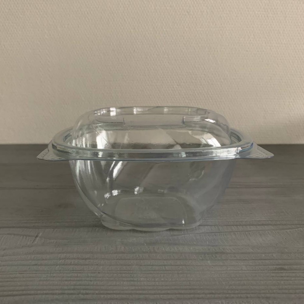 Салатник с крышкой прозрачный 500 мл (400шт/ящ) IT-5500