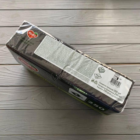 Салфетки Ruta Professional 33х33см 2шар черные 1/8 (250шт/уп|4уп/ящ)