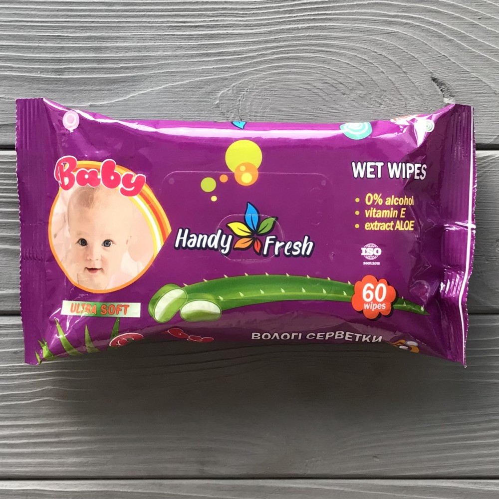Влажная салфетка а-60 baby aloе HANDY FRESH