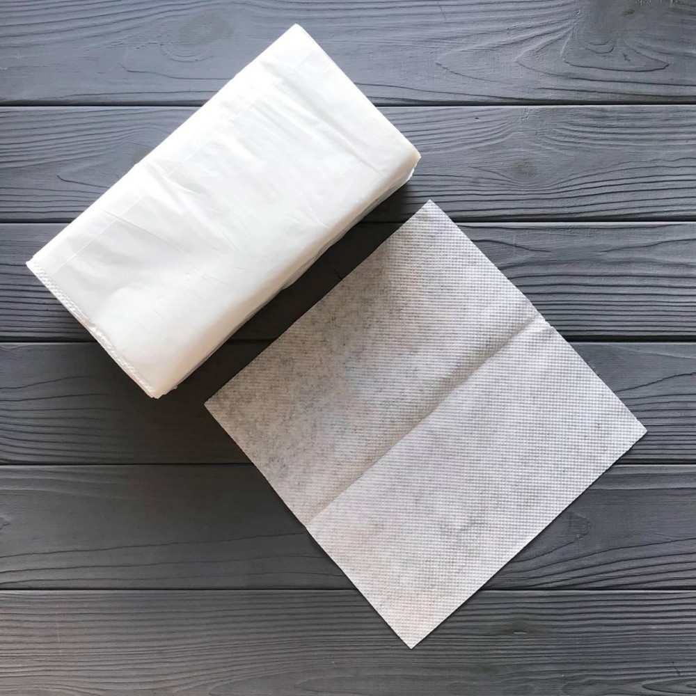 Бумажные полотенца V белые Restored (160шт/уп|12уп/ящ)
