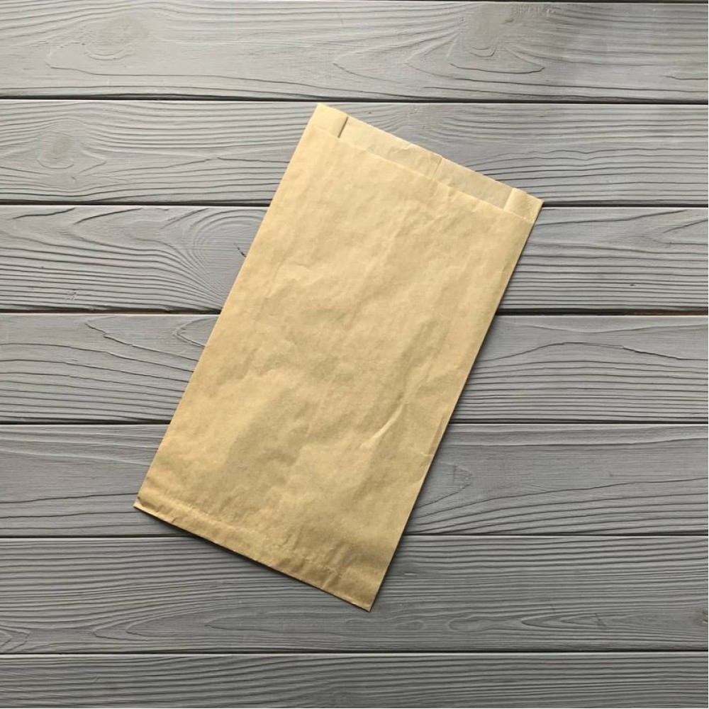 Пакет саше крафтовый 340х180х50 мм. 70гр/м2 188Ф (максимальная жиростойкость)