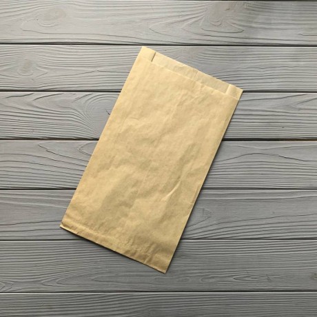 Пакет саше крафтовый 340х180х50 мм. 70гр/м2 188Ф (максимальная жиростойкость)