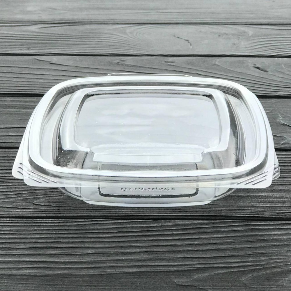 Салатник з кришкою прозорий УК-250Л (260шт/ящ)