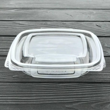 Салатник з кришкою прозорий УК-250Л (260шт/ящ)