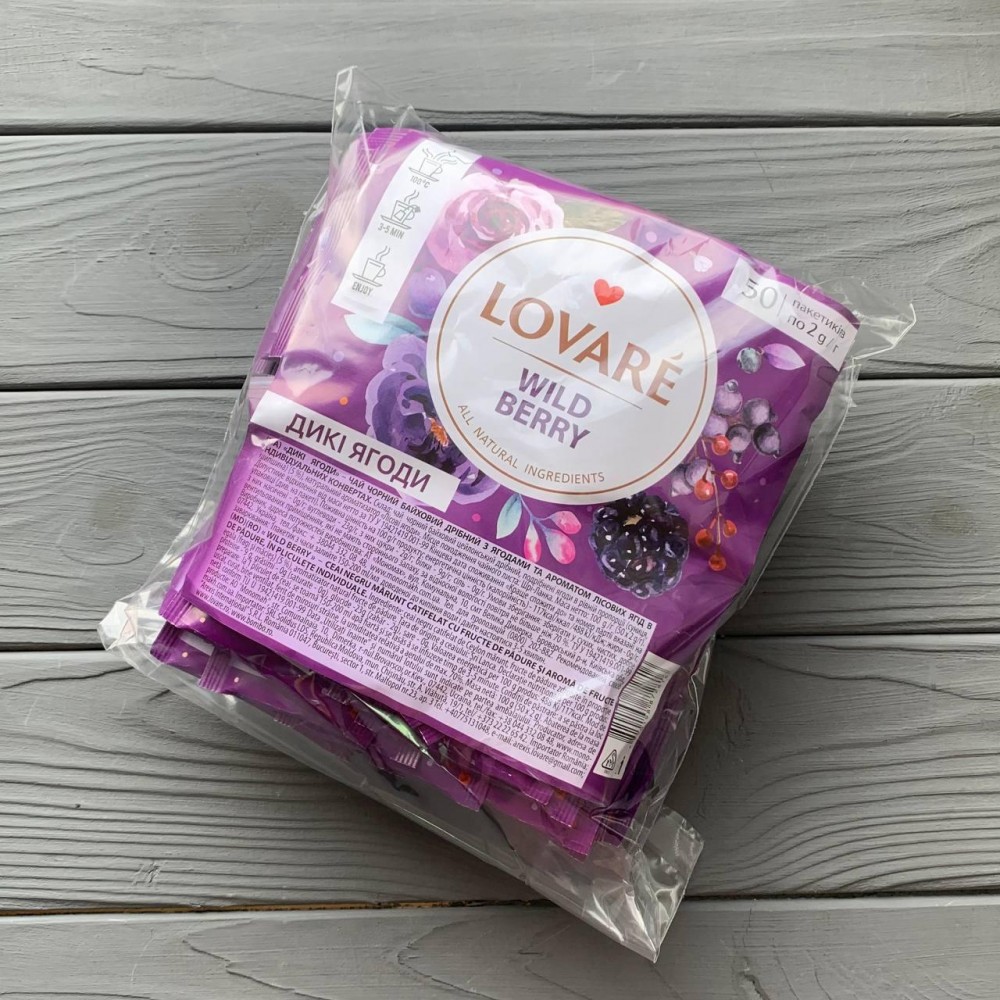 Чай Lovare Дикие ягоды 50*1,5г
