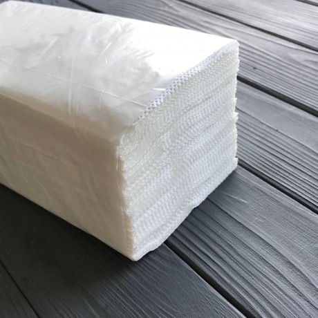 Бумажные полотенца V белые Restored (160шт/уп|12уп/ящ)