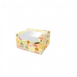 Картонна коробка для солодощів "Міні", світла