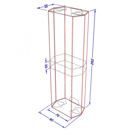 Картонная упаковка для шаурмы, буррито. Крафт MAXI (50шт/уп)