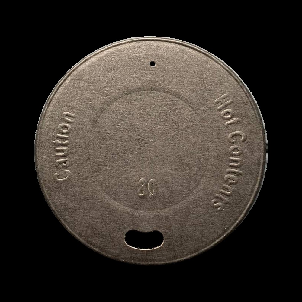 Крышка бумажная для стакана черная 80мм (50/1650)