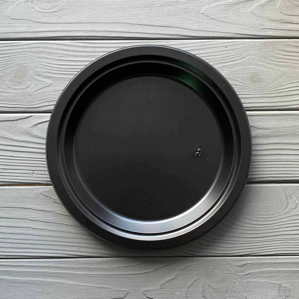 Тарелка плоская 220мм Премиум Черная PS (25/1200) ТП220Ч