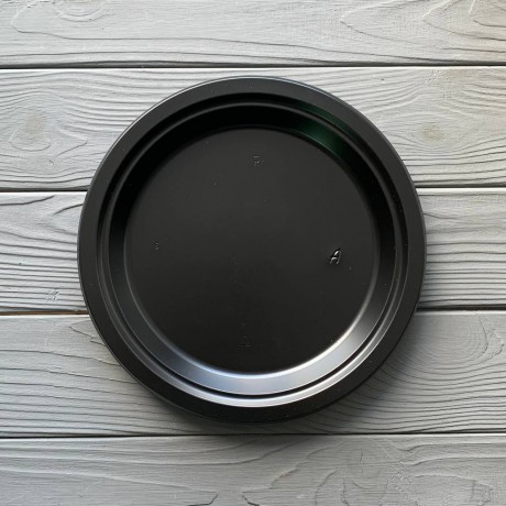 Тарелка плоская 220мм Премиум Черная PS (25/1200) ТП220Ч