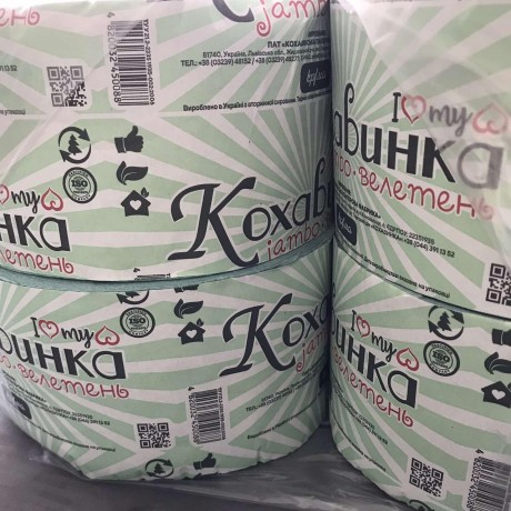 Туалетная бумага Велетень зеленая ТБ-01 (8 рулонов)
