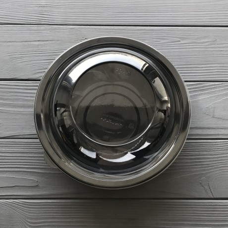 Салатник с крышкой черный 1000мл (330шт) УК-107