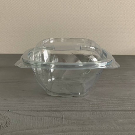 Салатник с крышкой прозрачный 350 мл (700шт/ящ) IT-5350