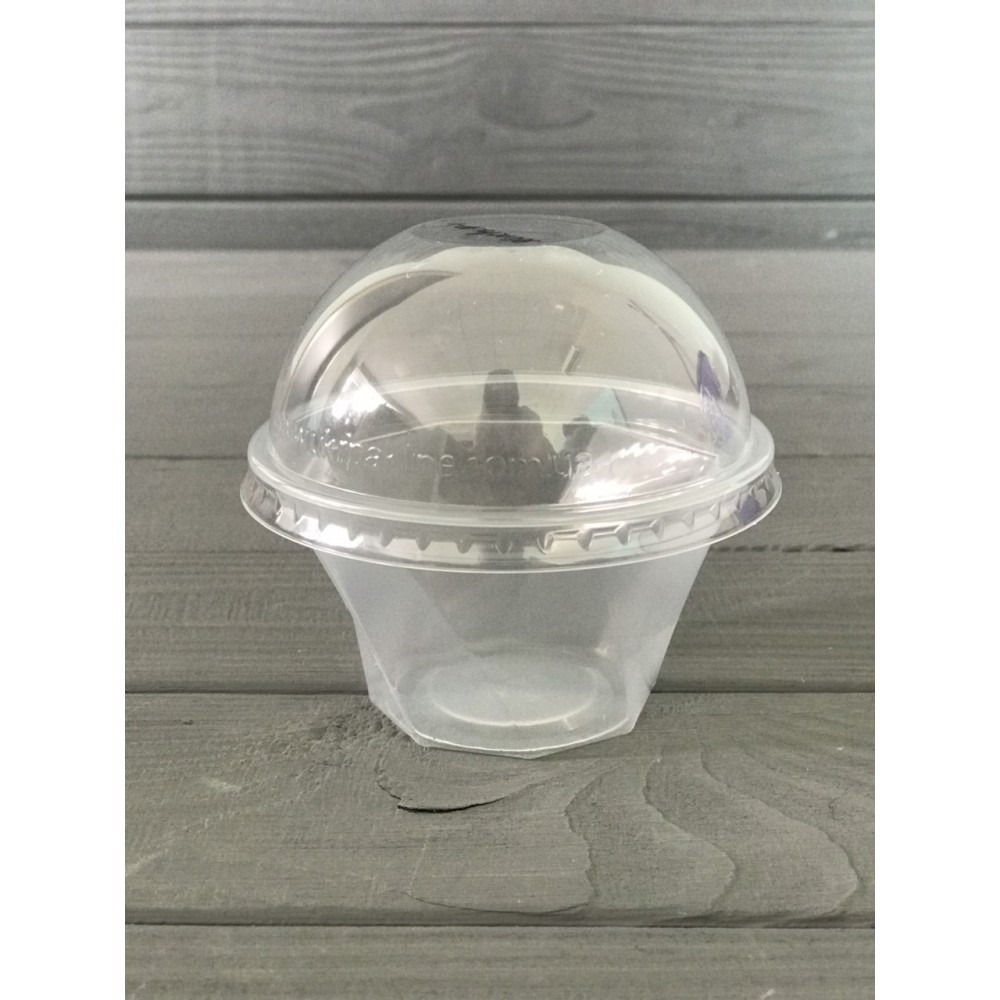 Стакан с куполообразной крышкой 130 мл.