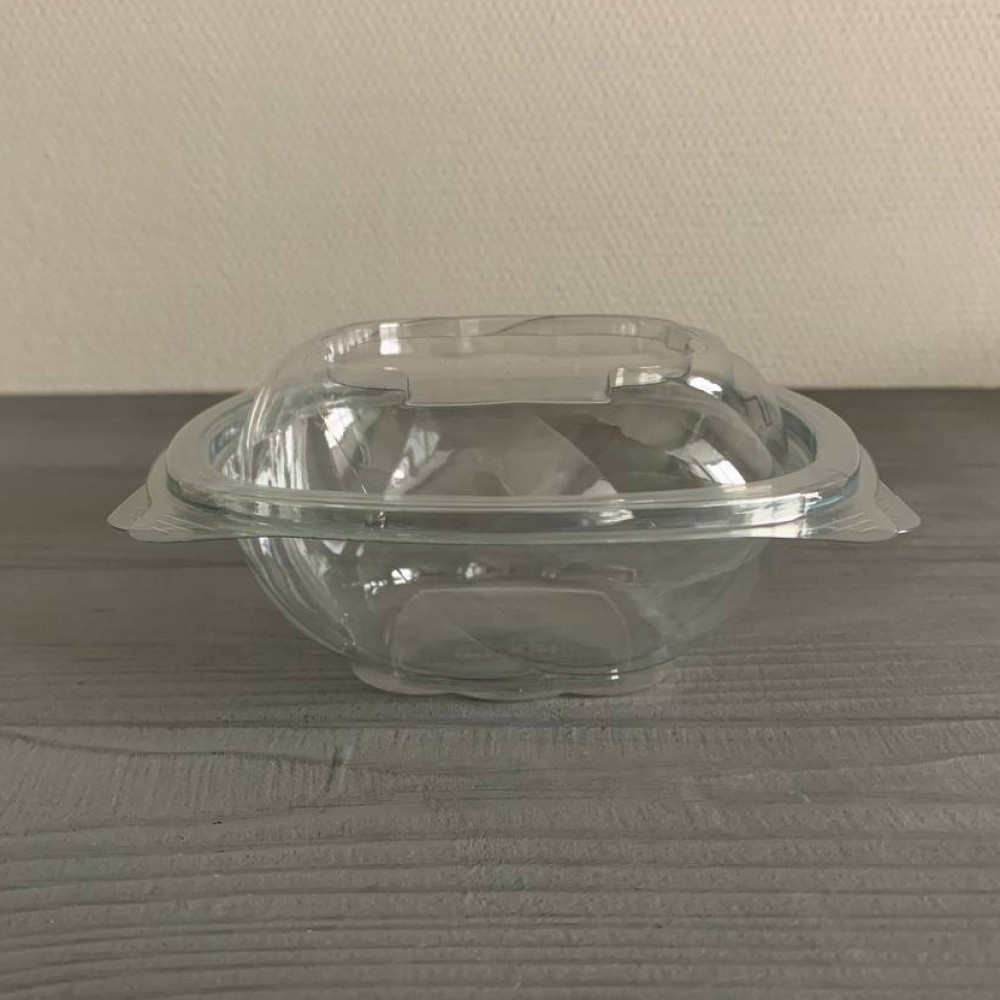 Салатник с крышкой прозрачный 250 мл (600шт/ящ) IT-5250