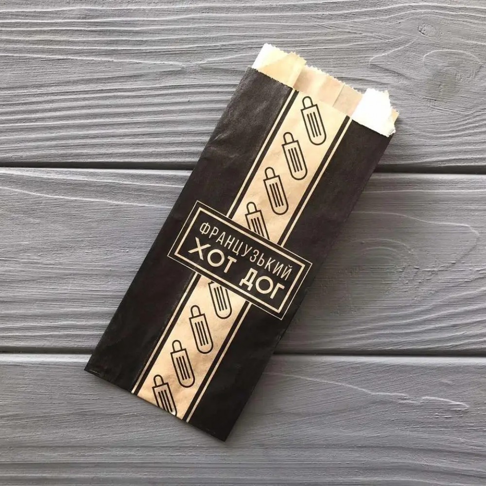 Упаковка для французьких хот-догів 170х70х40мм (середня жиростійкість 40гр/м2) 80Ф