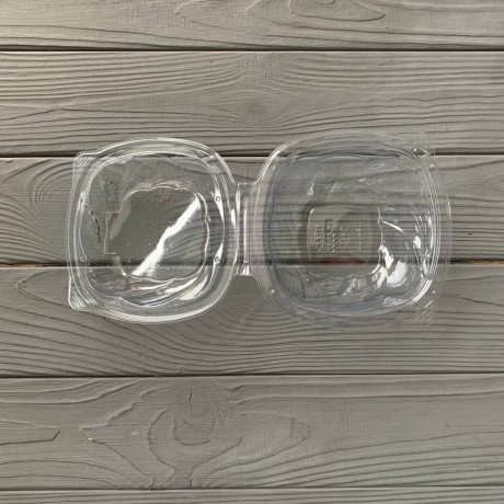 Салатник с крышкой прозрачный 350 мл (700шт/ящ) IT-5350