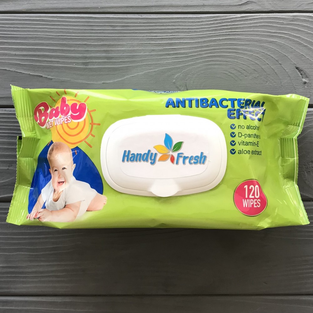 Влажная салфетка а-120 baby antibacterial "HANDY FRESH"