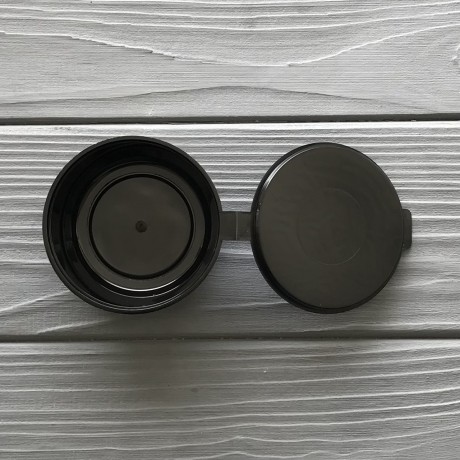 Соусник герметичный 30мл. черный с крышкой (80шт)