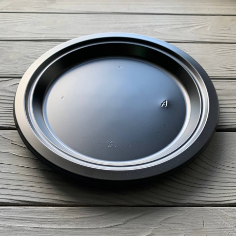 Тарелка плоская 220мм Премиум Черная PS (25/1200) ТП220Ч