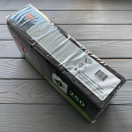 Салфетки Ruta Professional 33х33см 2шар черные 1/4 (250шт/уп|4уп/ящ)