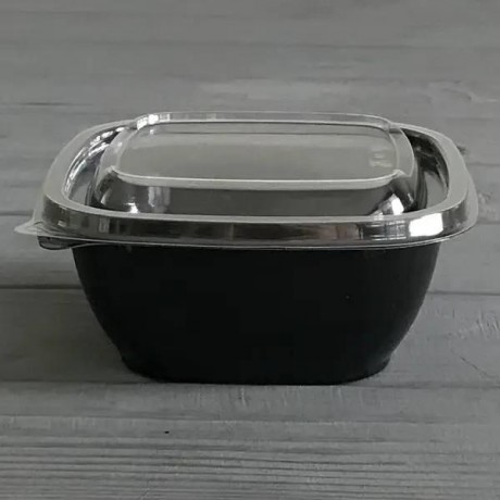 Салатник с крышкой 500мл (прозрачный низ, прозрачный верх) УК-500Т