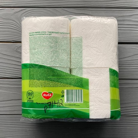 Бумага туалетная Ecolo двухслойная (4рул/уп)