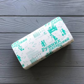 Бумажные полотенца Альбатрос зеленые V (160шт/уп|25уп/ящ)