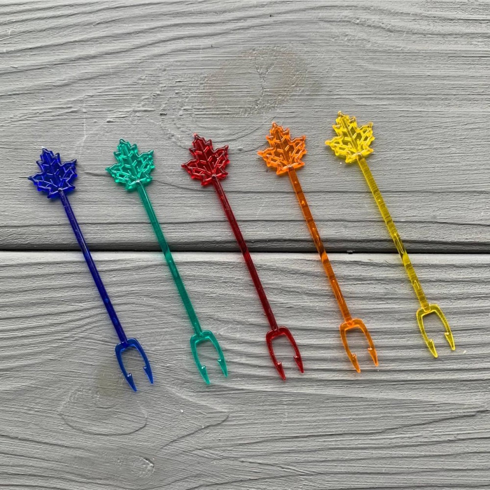 Украшение-шпажка "Бабочка-Кленовый лист" (1000шт/уп|20000шт/ящ)