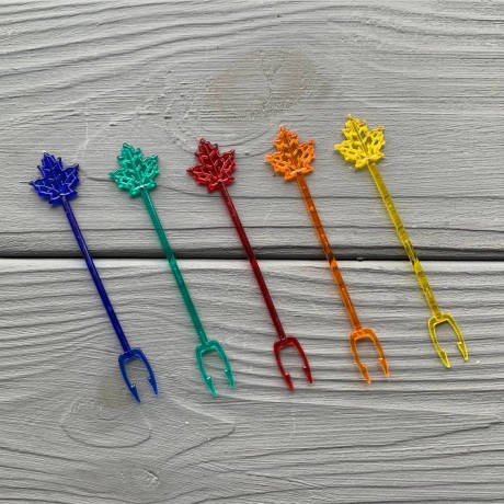 Украшение-шпажка "Бабочка-Кленовый лист" (1000шт/уп|20000шт/ящ)