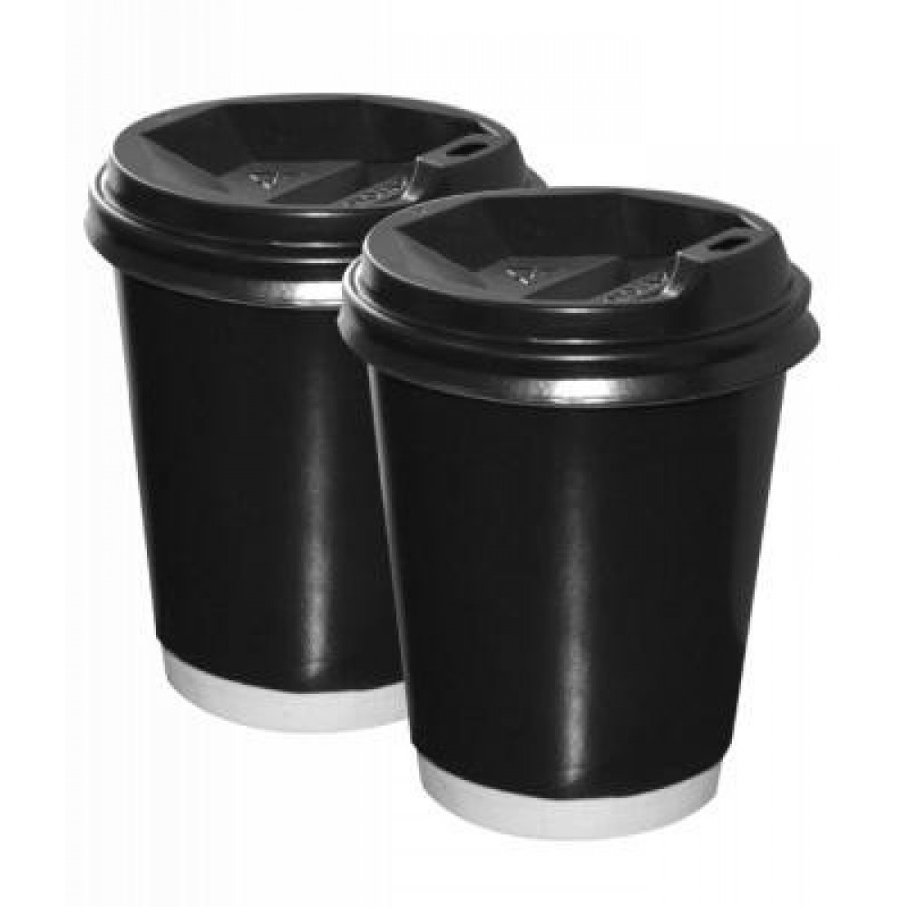 Стакан черный 450 мл двухслойный