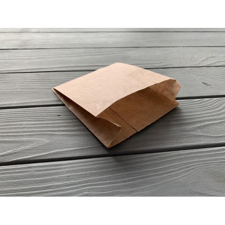 Пакет саше коричневий (жиростійкий 75 гр/м2) 150х120х50 мм. 141Ф