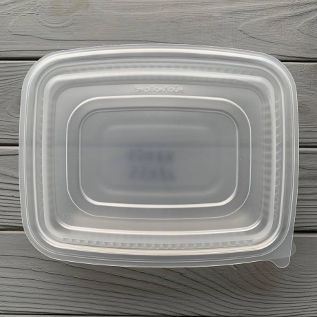 Контейнер прозрачный для вторых блюд с крышкой на 1 деление 337+337PK (400шт/ящ)