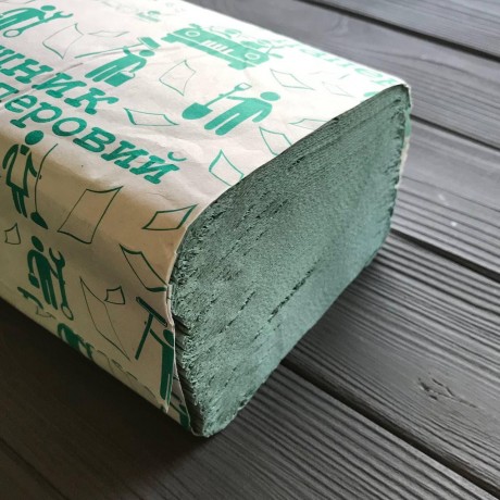 Паперові рушники Альбатрос зелені V (160шт/уп|25уп/ящ)